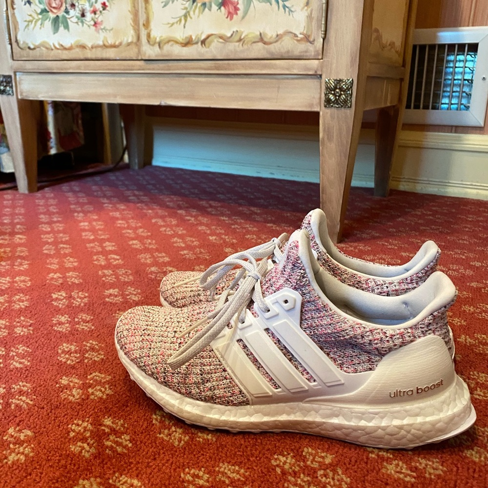 RARE Adidas Ultraboost pink colorful size 6.5 - Picture 4 of 10
